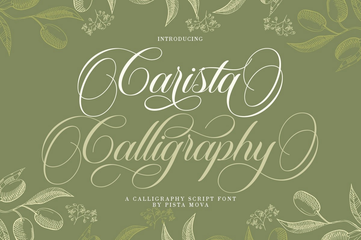 Font Carista Calligraphy