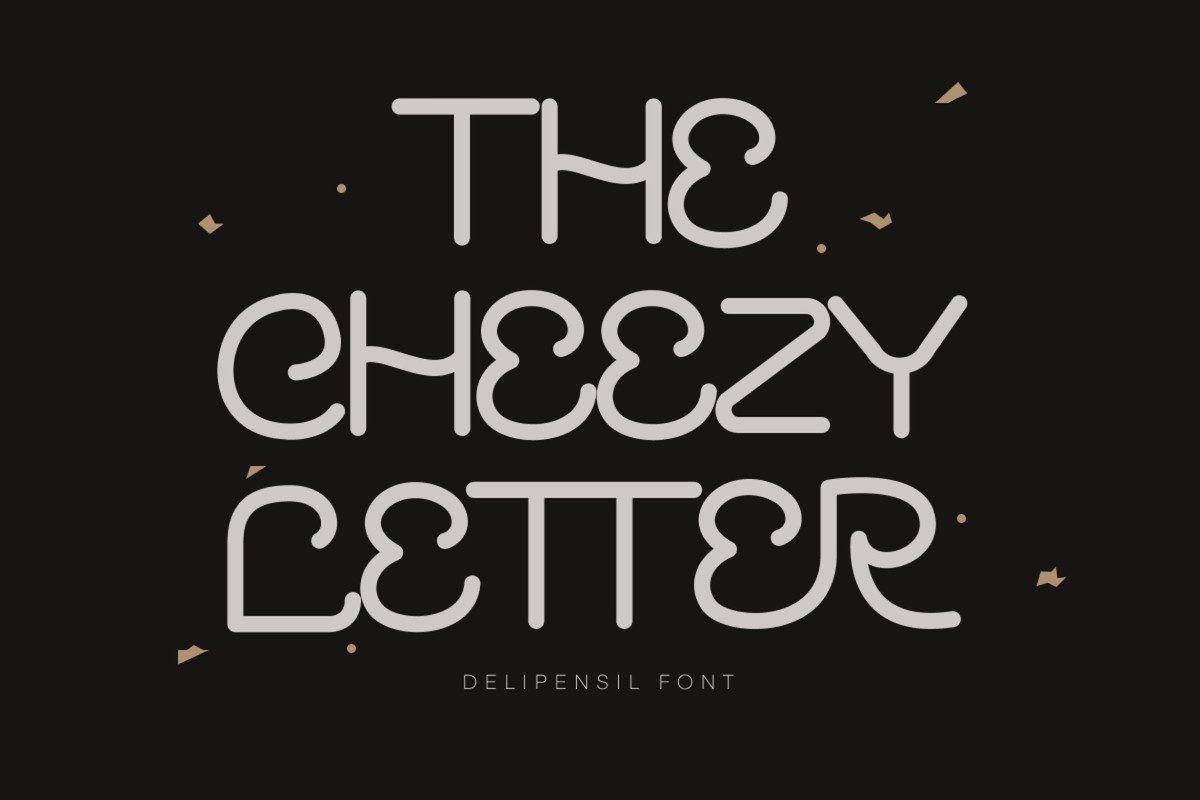 Font The Cheezy Letter