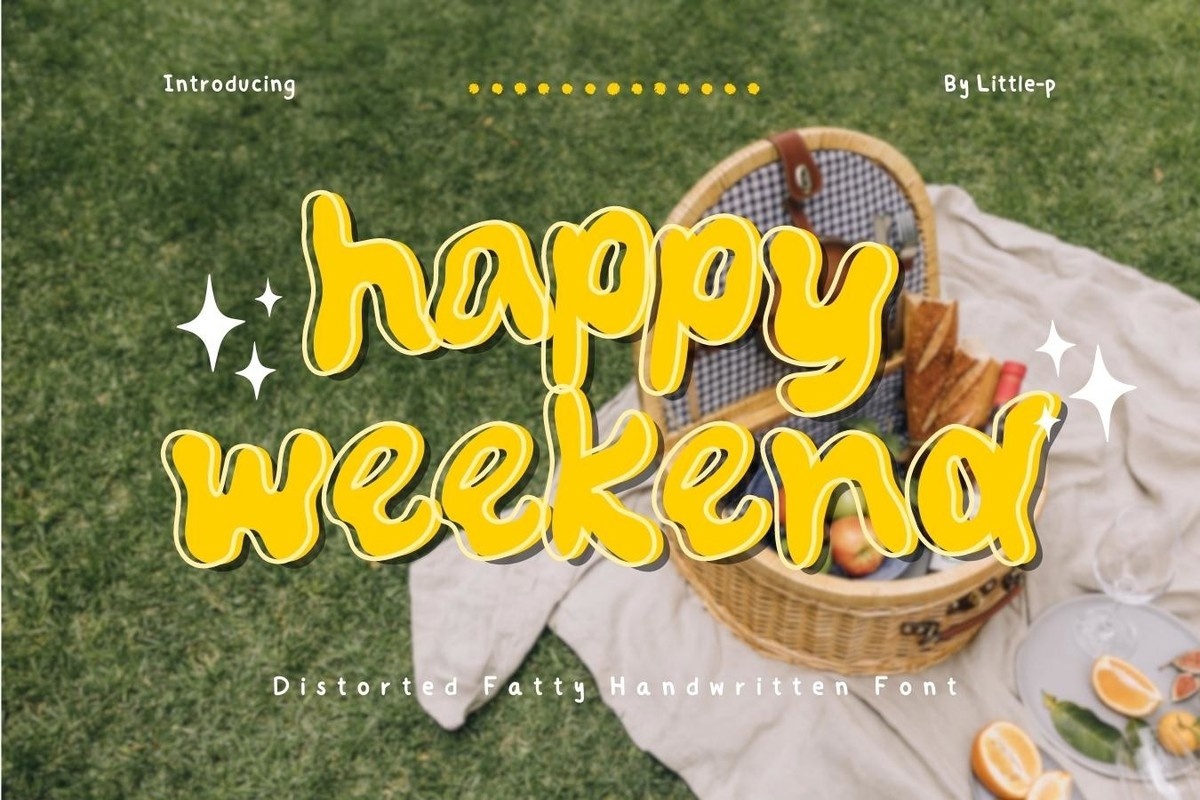 Font Happy Weekend