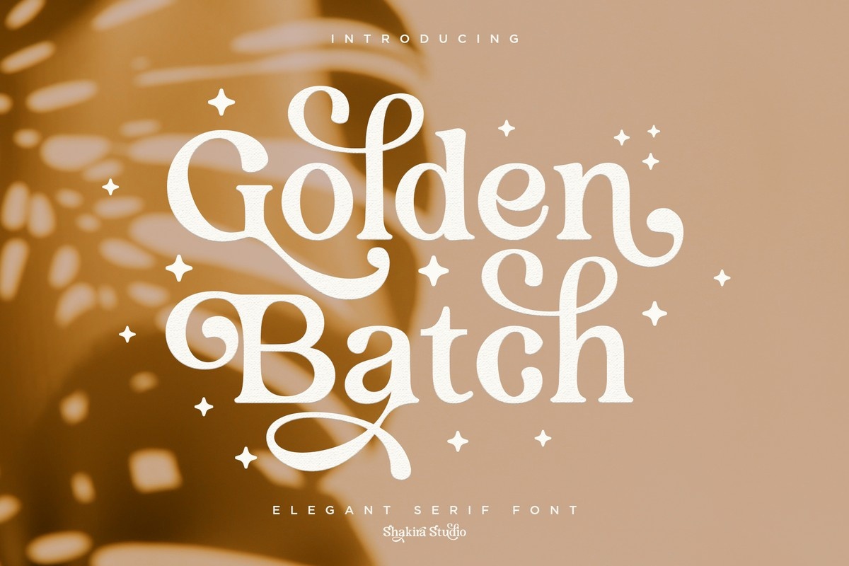 Font Golden Batch