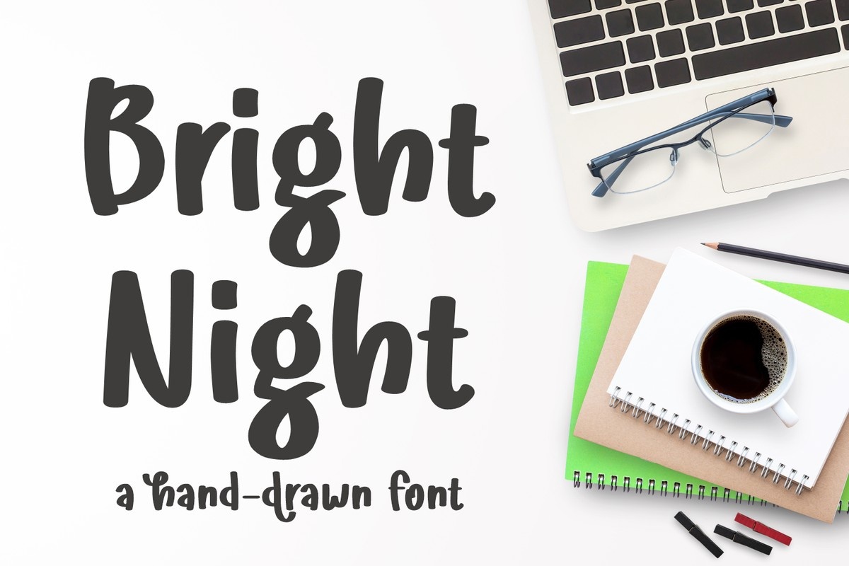Font Bright Night