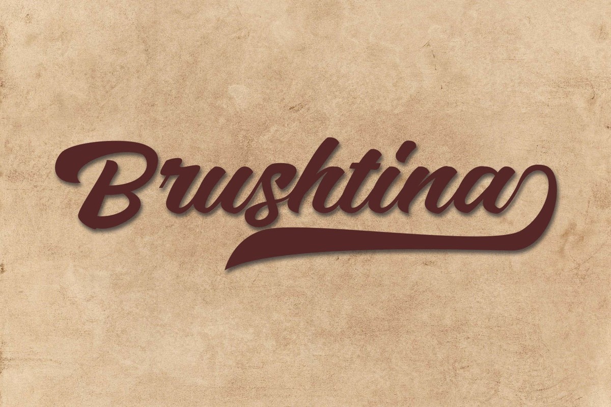 Font Brushtina