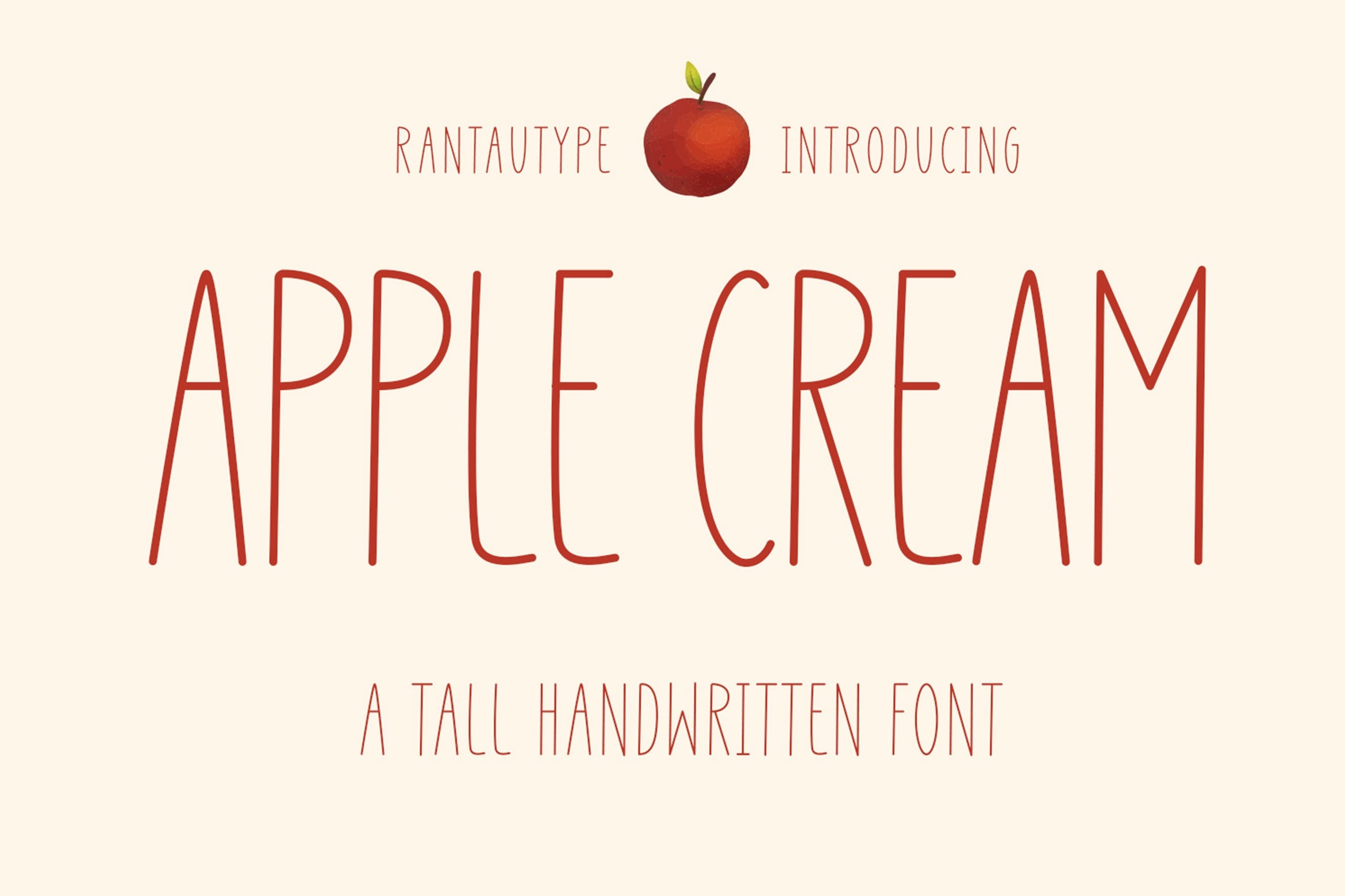 Font Apple Cream