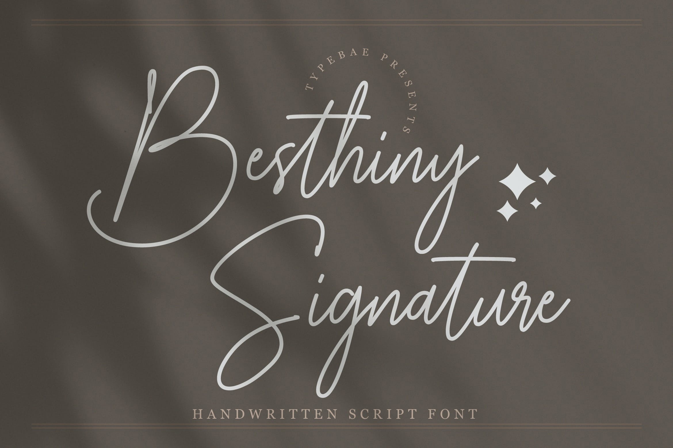 Font Besthiny Signature