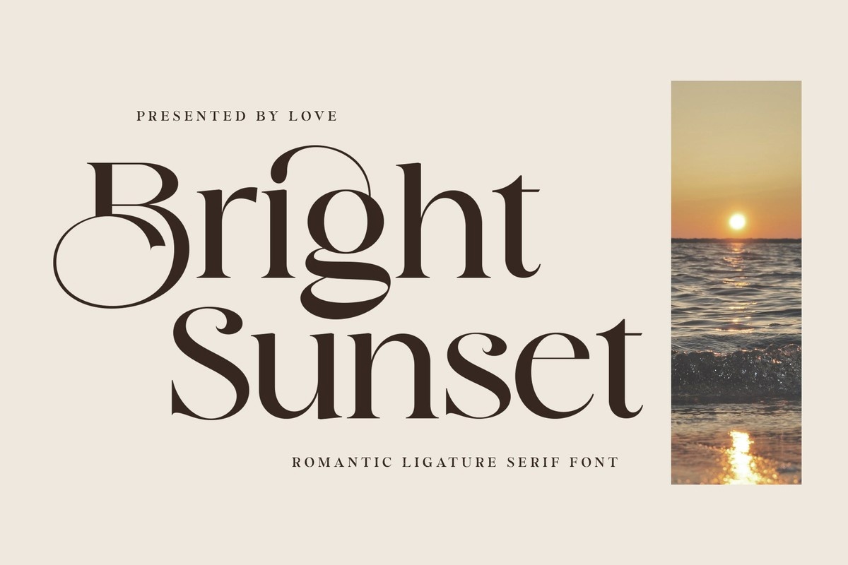 Font Bright Sunset