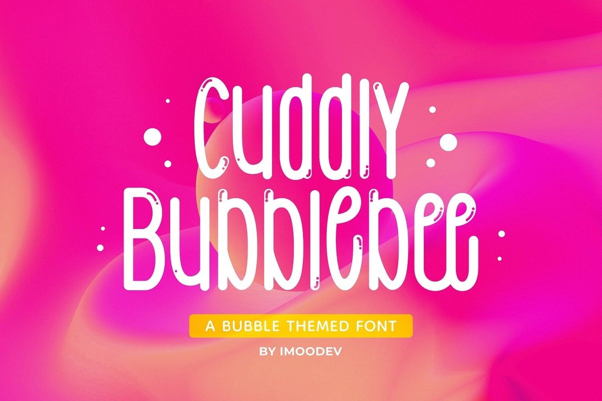 Font Cuddly Bubblebee