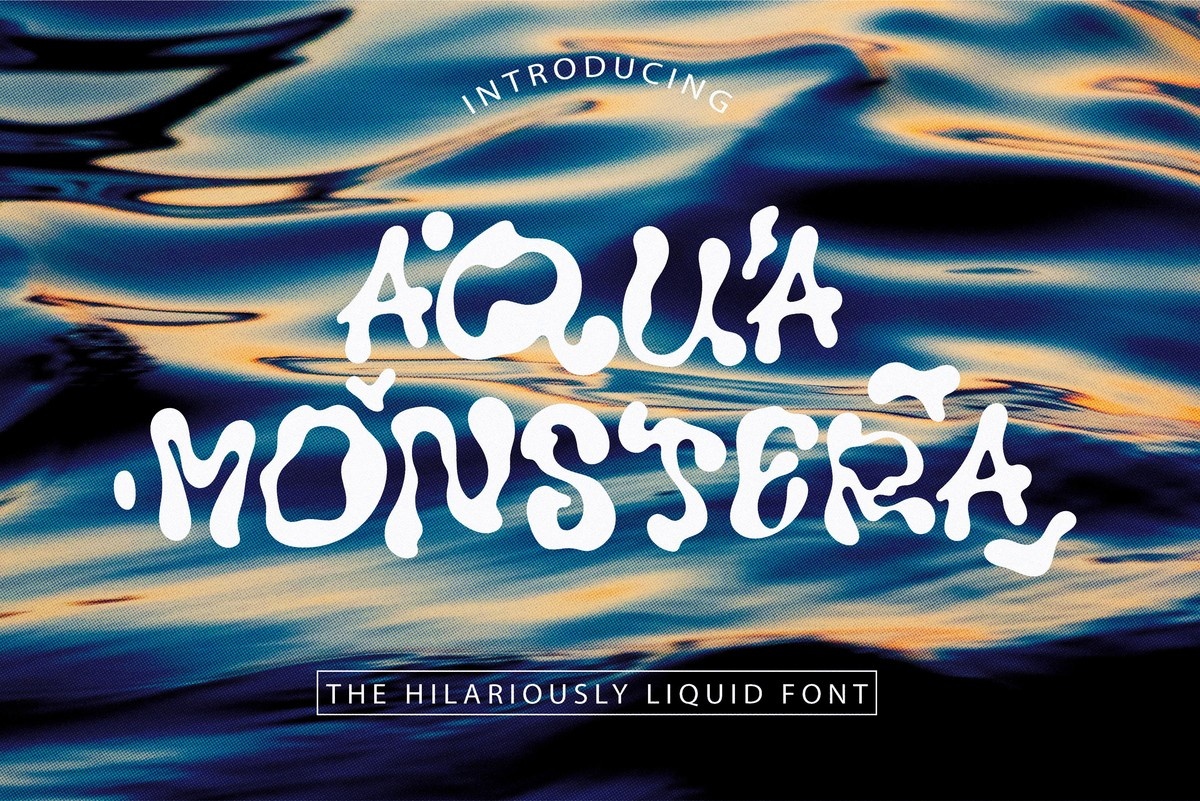 Font Aqua Monstera