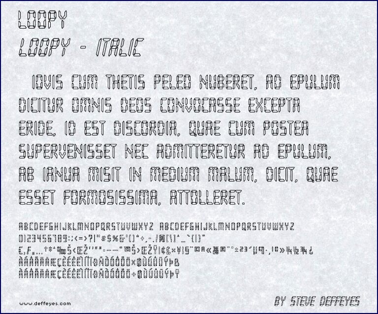 Font Loopy