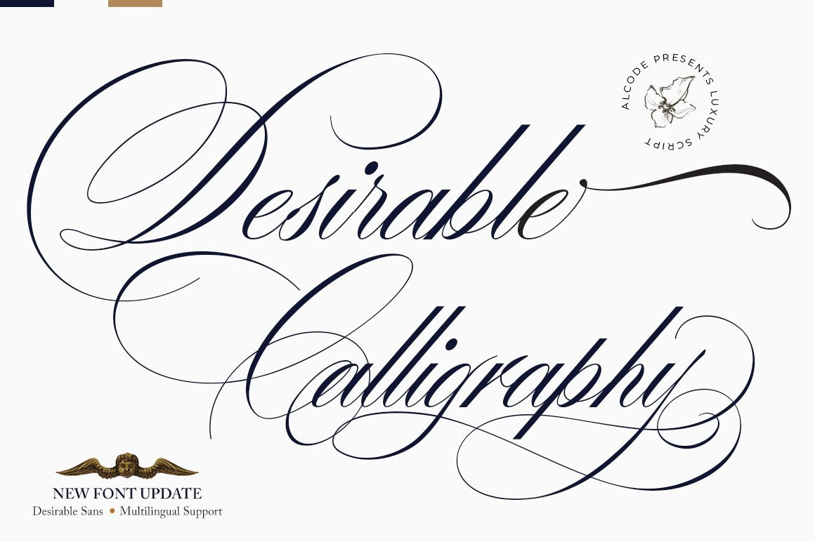 Font Desirable Calligraphy