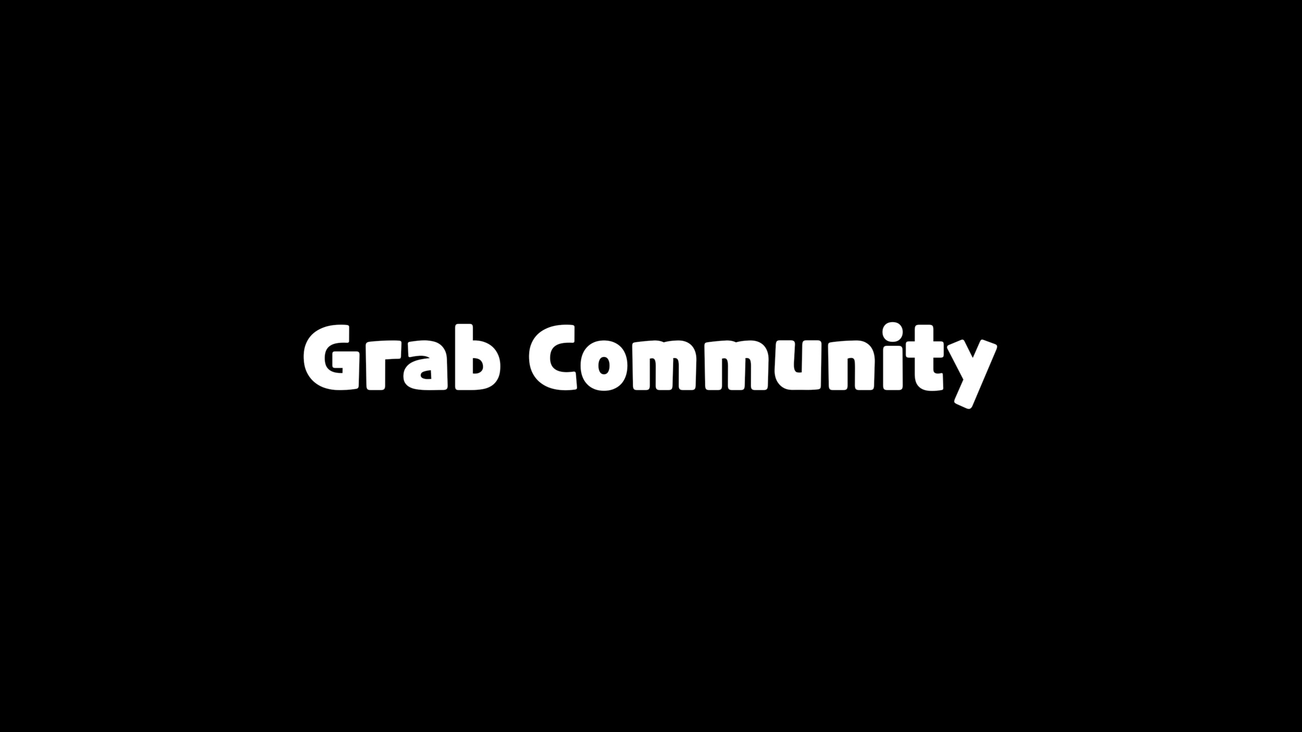 Font GRAB COMMUNITY
