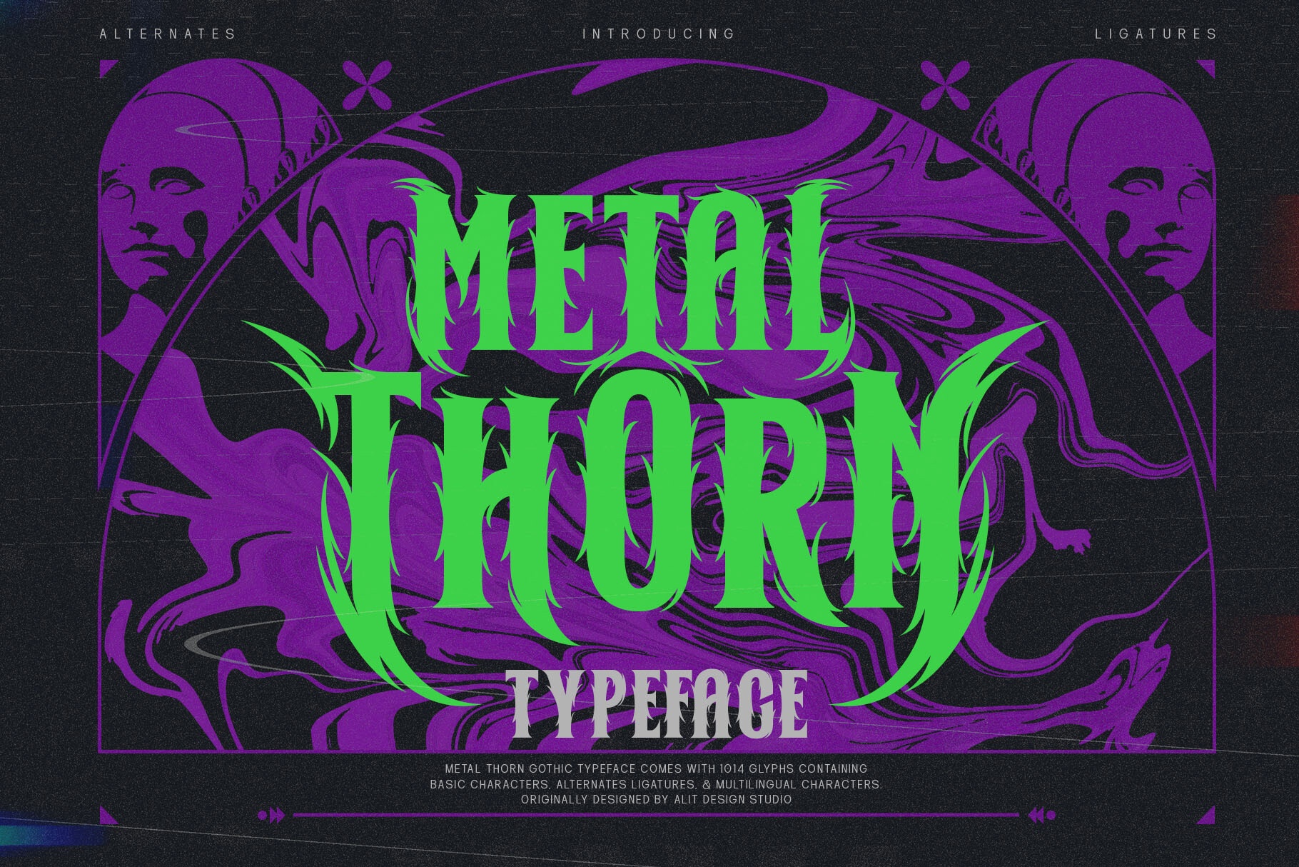 Font Metal Thorn