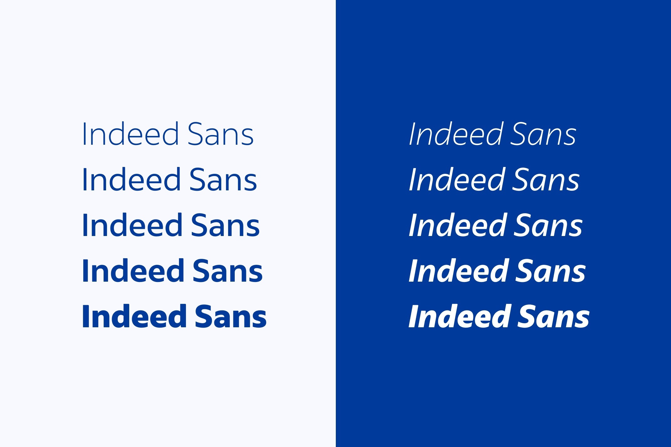 Font Indeed Sans