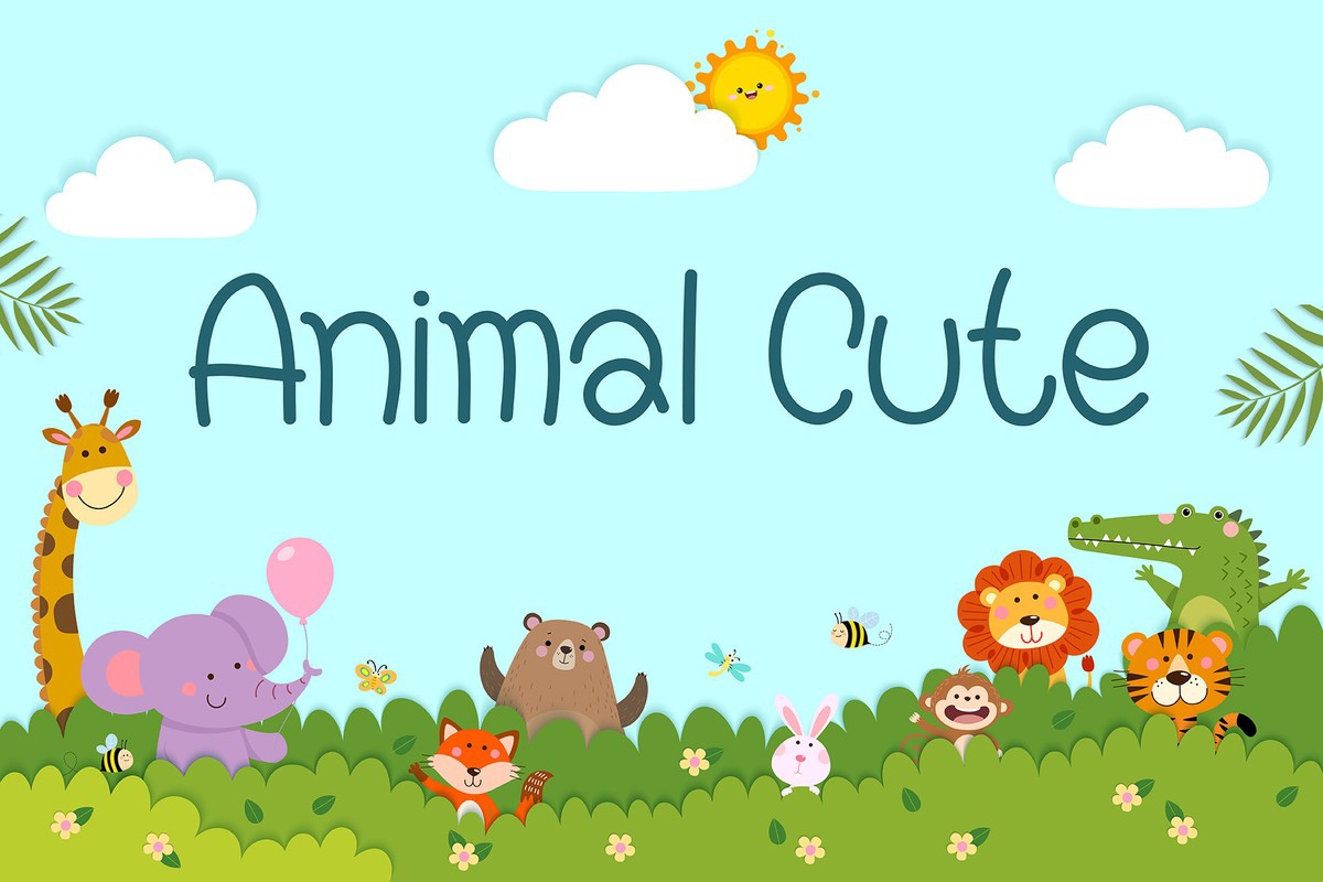 Font Animal Cute