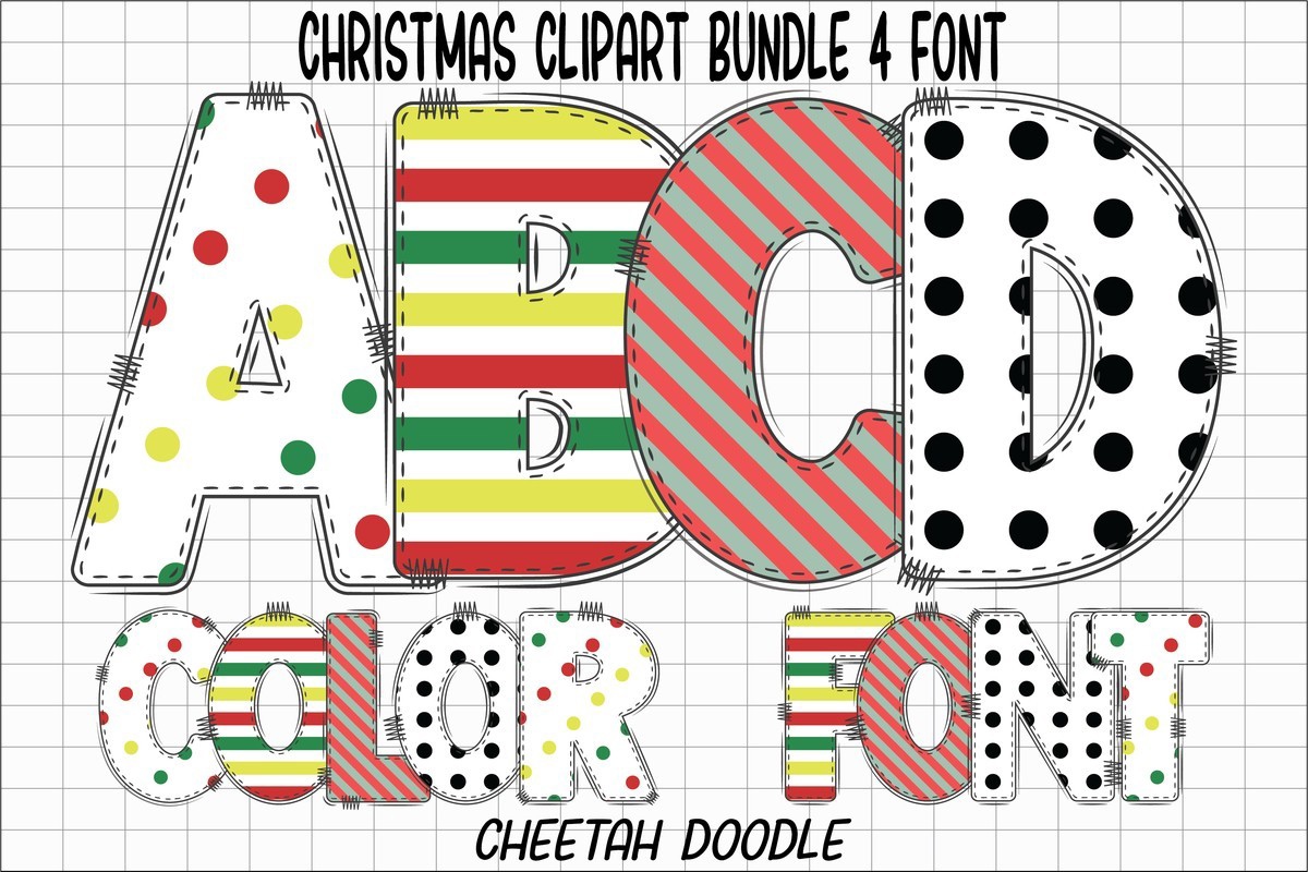 Font Christmas Clipart