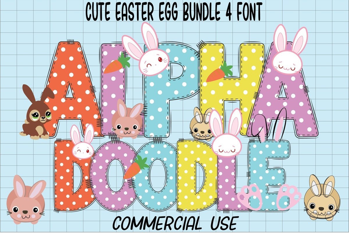 Font Cute Easter Egg