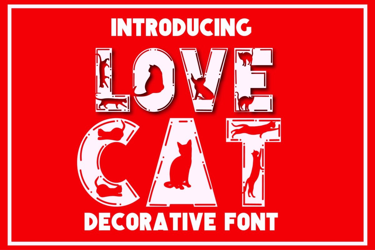 Font Love Cat