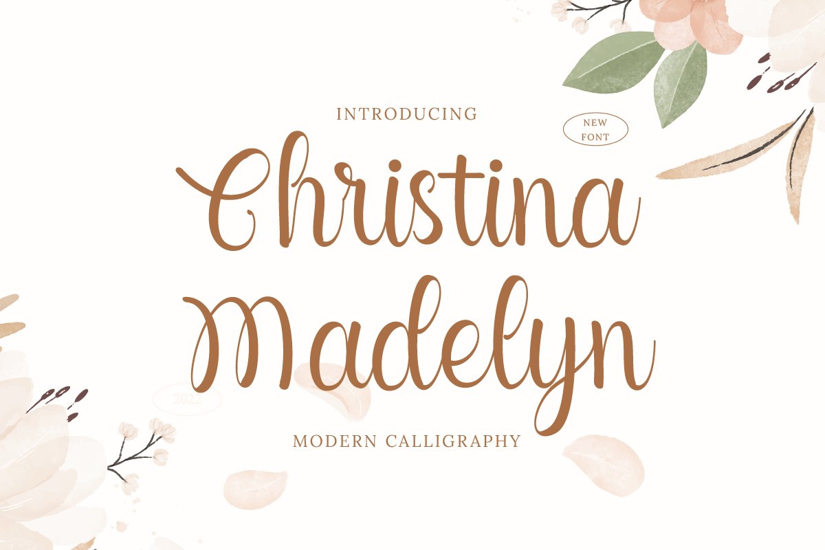 Font Christina Madelyn