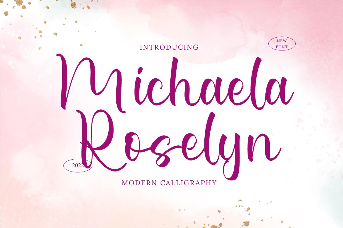 Font Michaela Roselyn