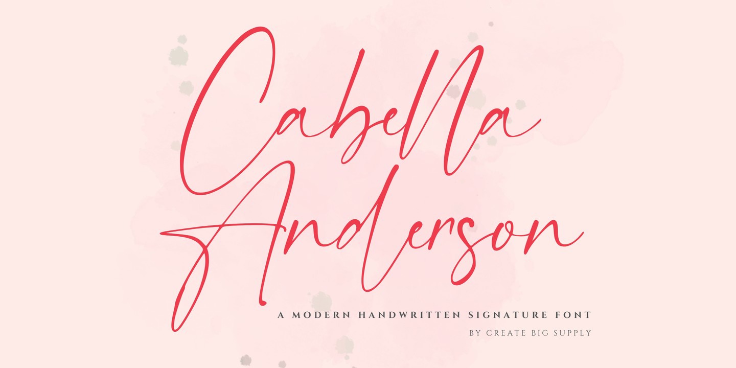 Font Cabella Anderson