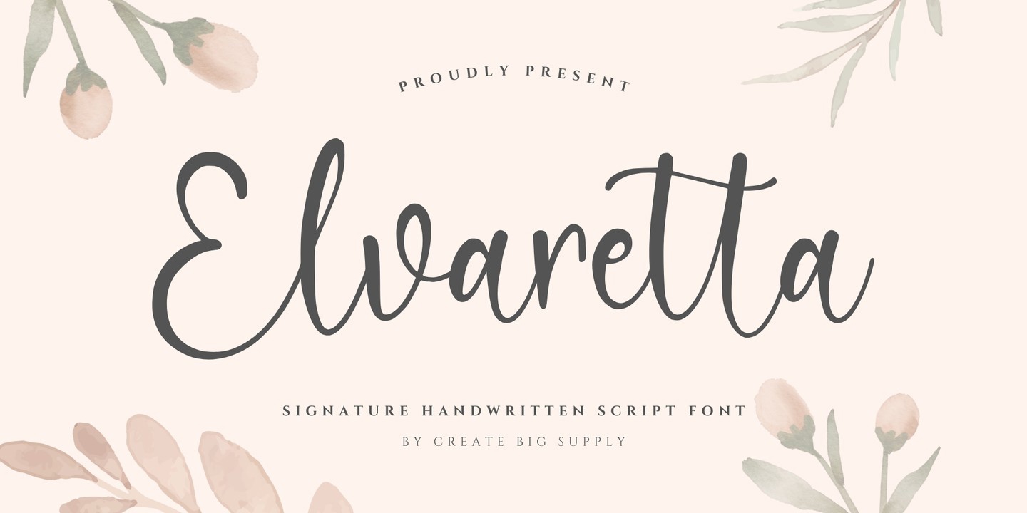 Font Elvaretta