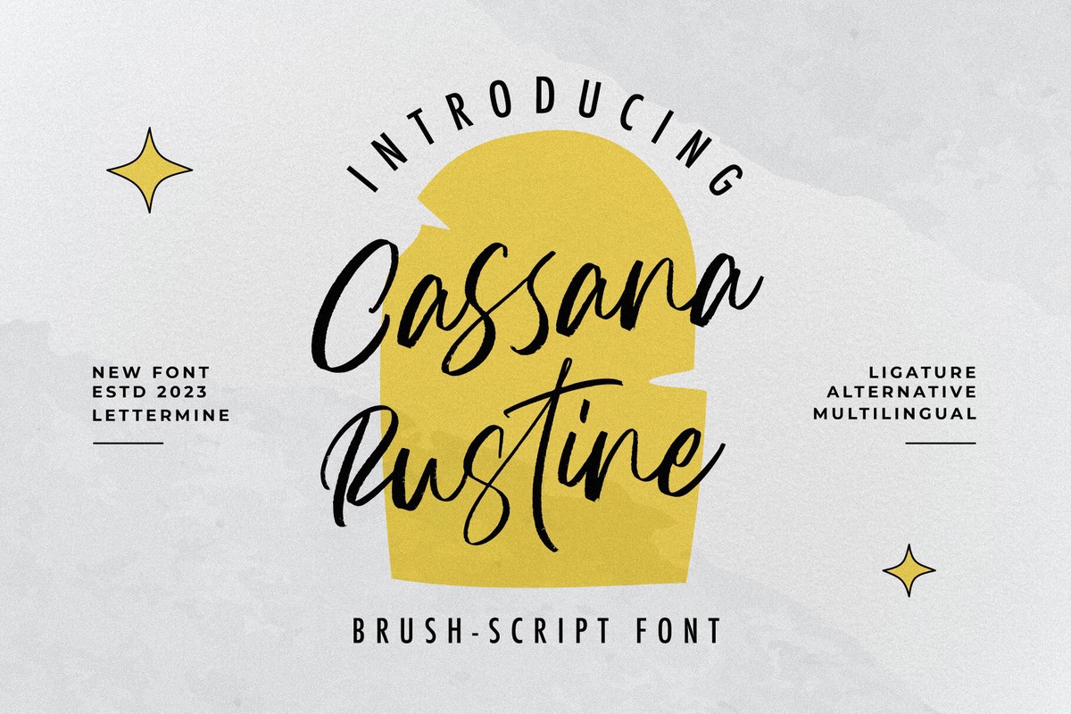 Font Cassana Rustin