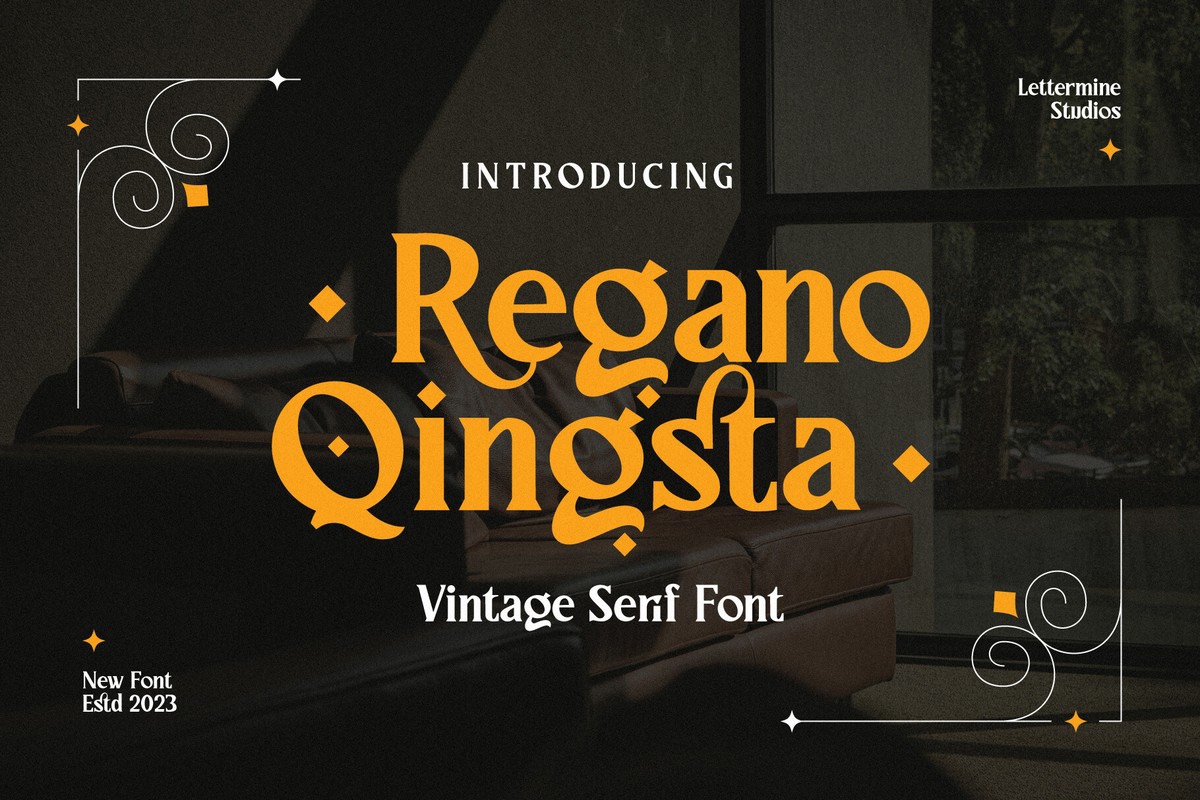 Font Regano Qingsta