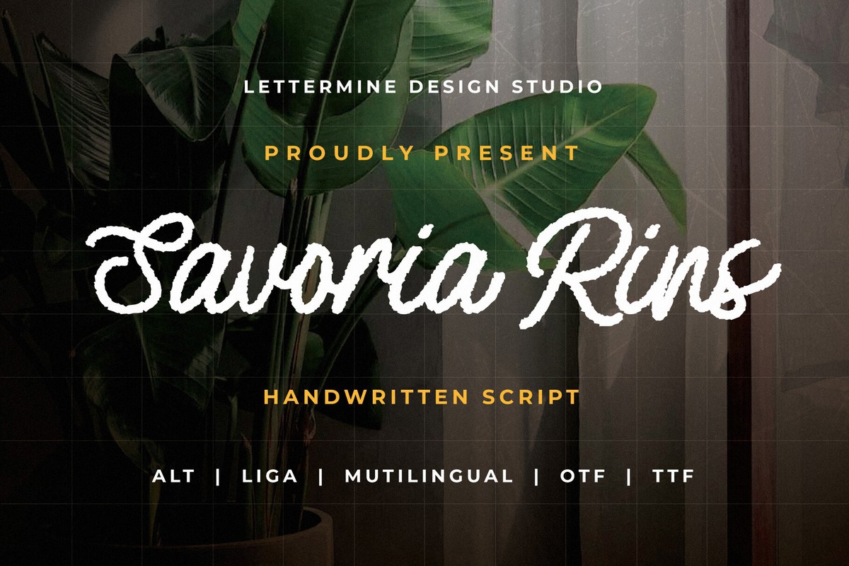 Font Savoria Rins