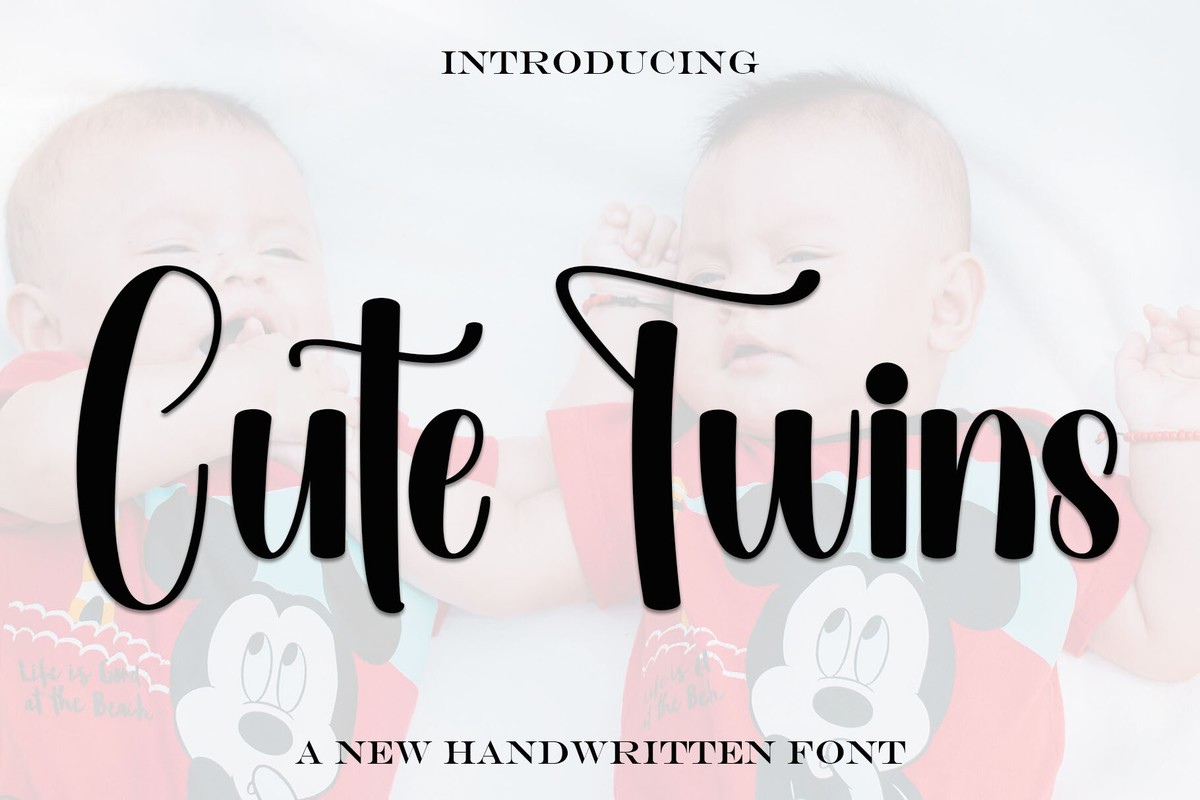 Font Cute Twins