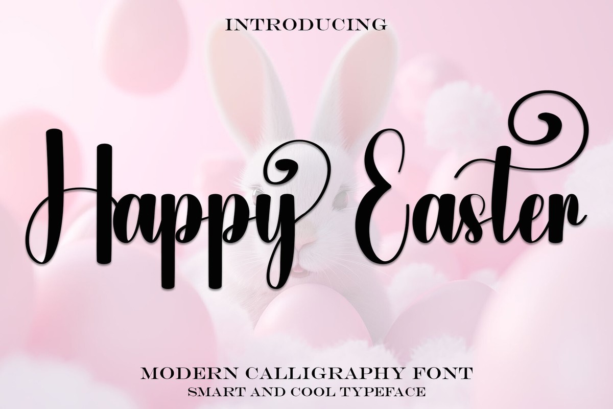 Font Happy Easter