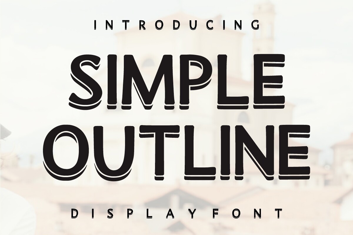 Font Simple Outline