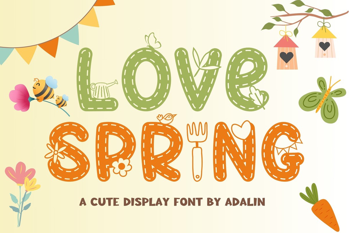 Font Love Spring