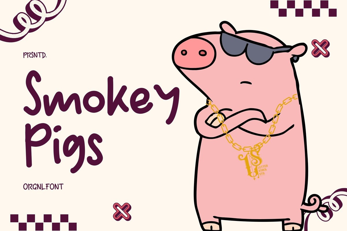 Font Smokey Pigs