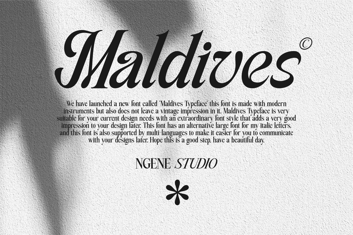 Font Maldives