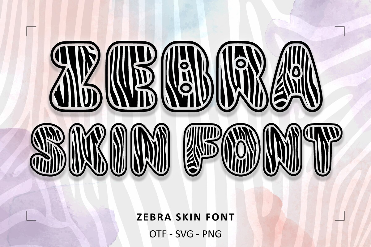 Font Zebra Skin