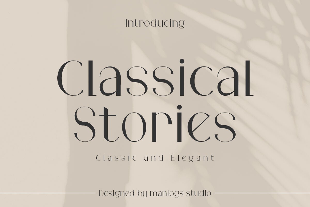 Font Classical Stories