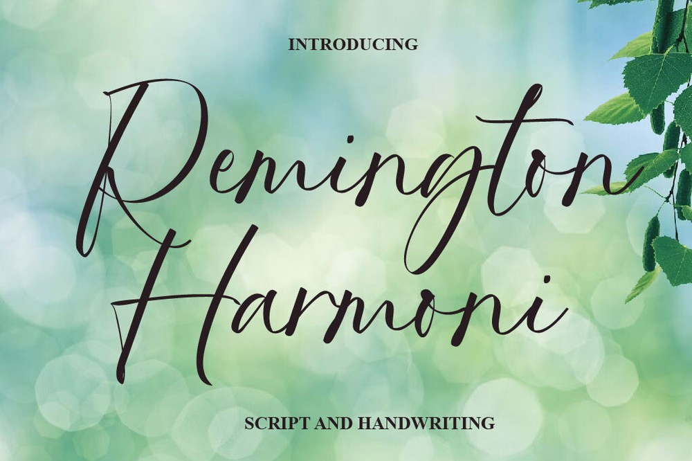 Font Remington Harmoni