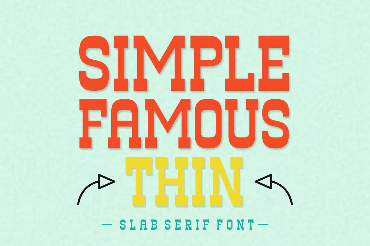 Font Simple Famous Thin