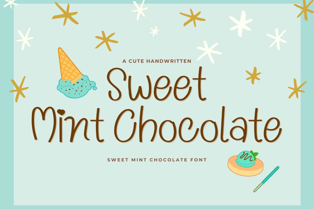 Font Sweet Mint Chocolate