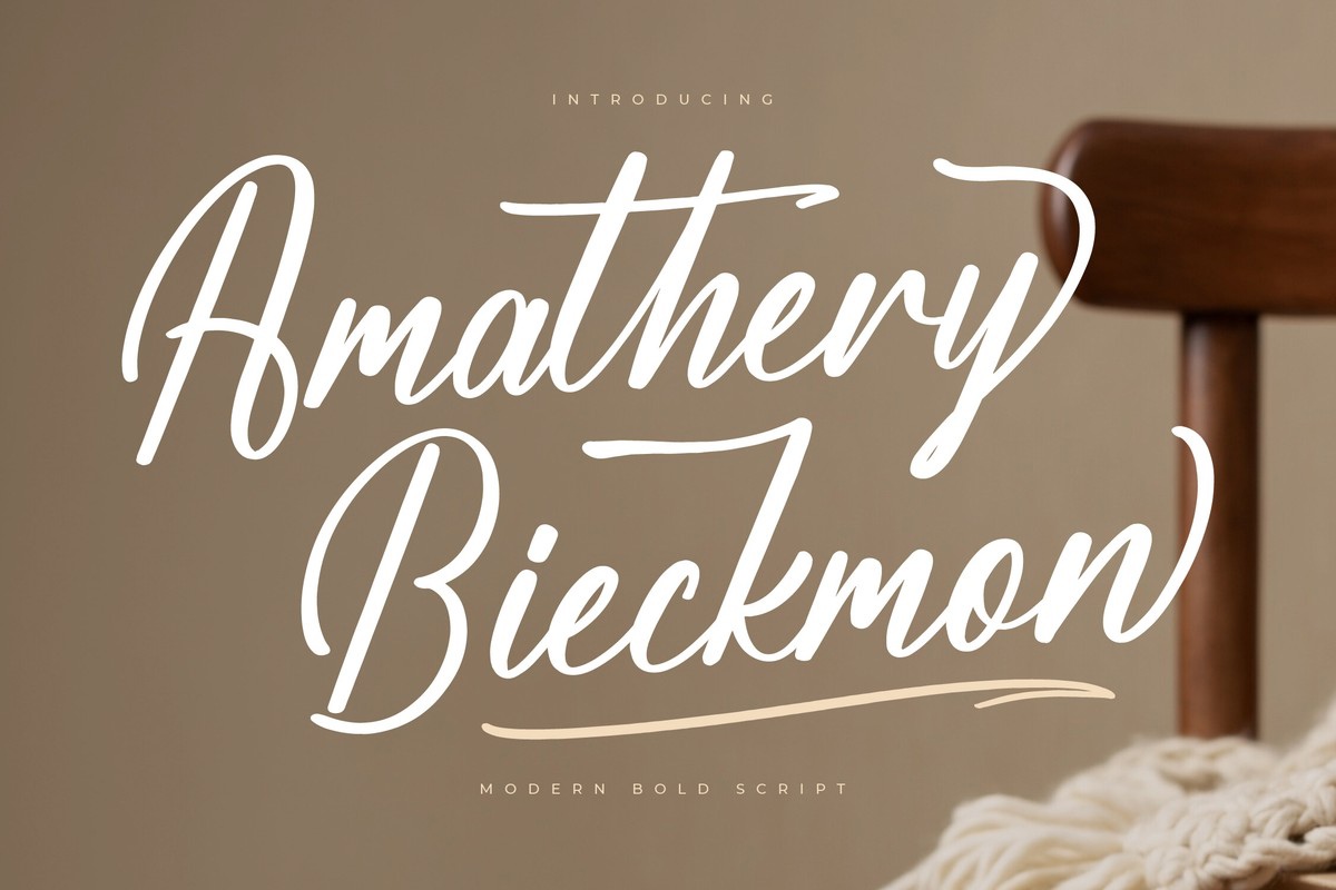 Font Amathery Bieckmon