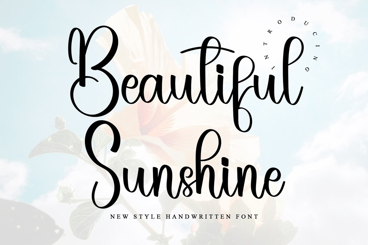 Font Beautiful Sunshine