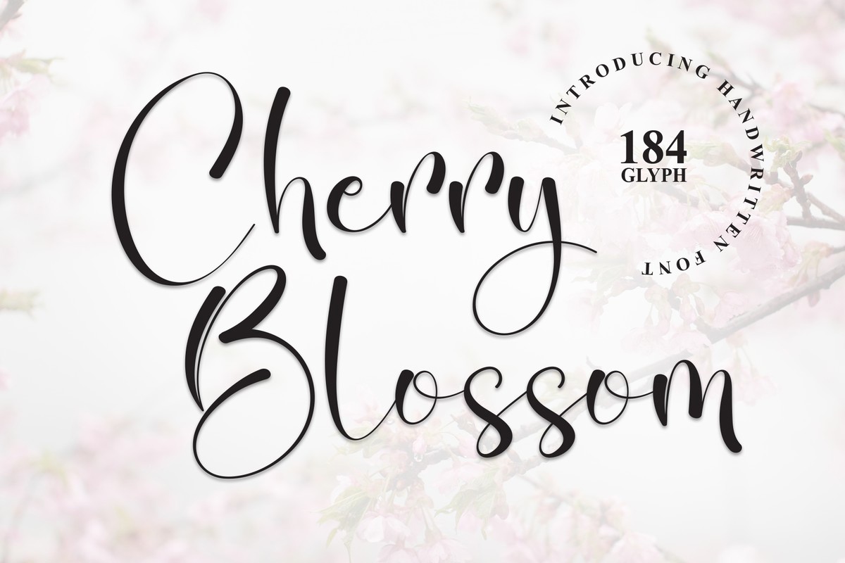 Font Cherry Blossom