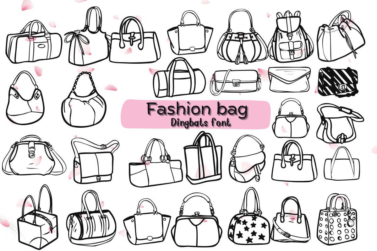 Font Fashion Bag