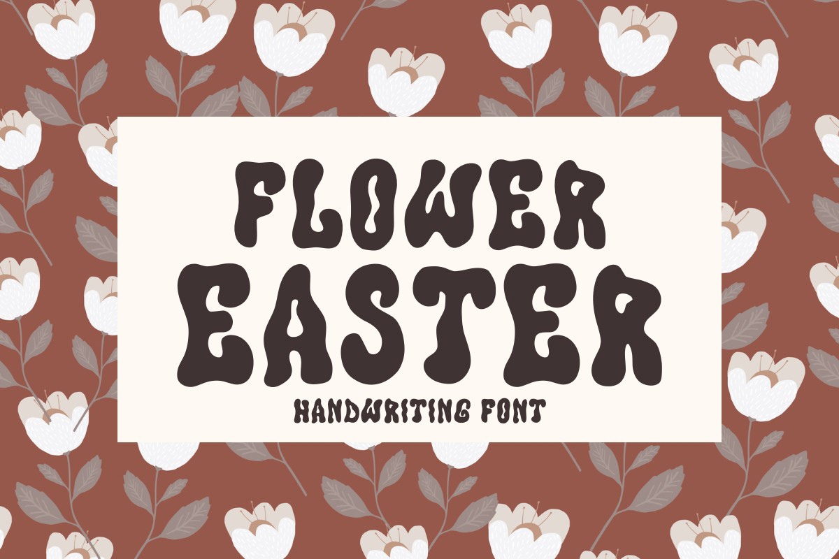 Font Flower Easter