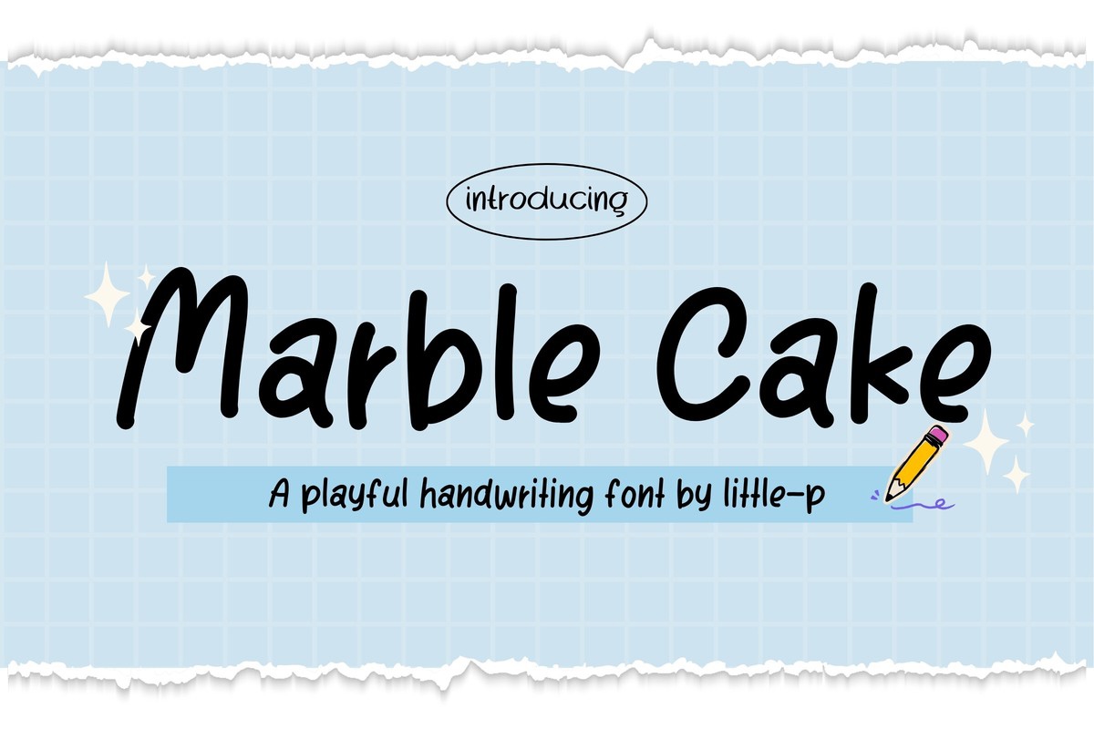 Font Marble Cake