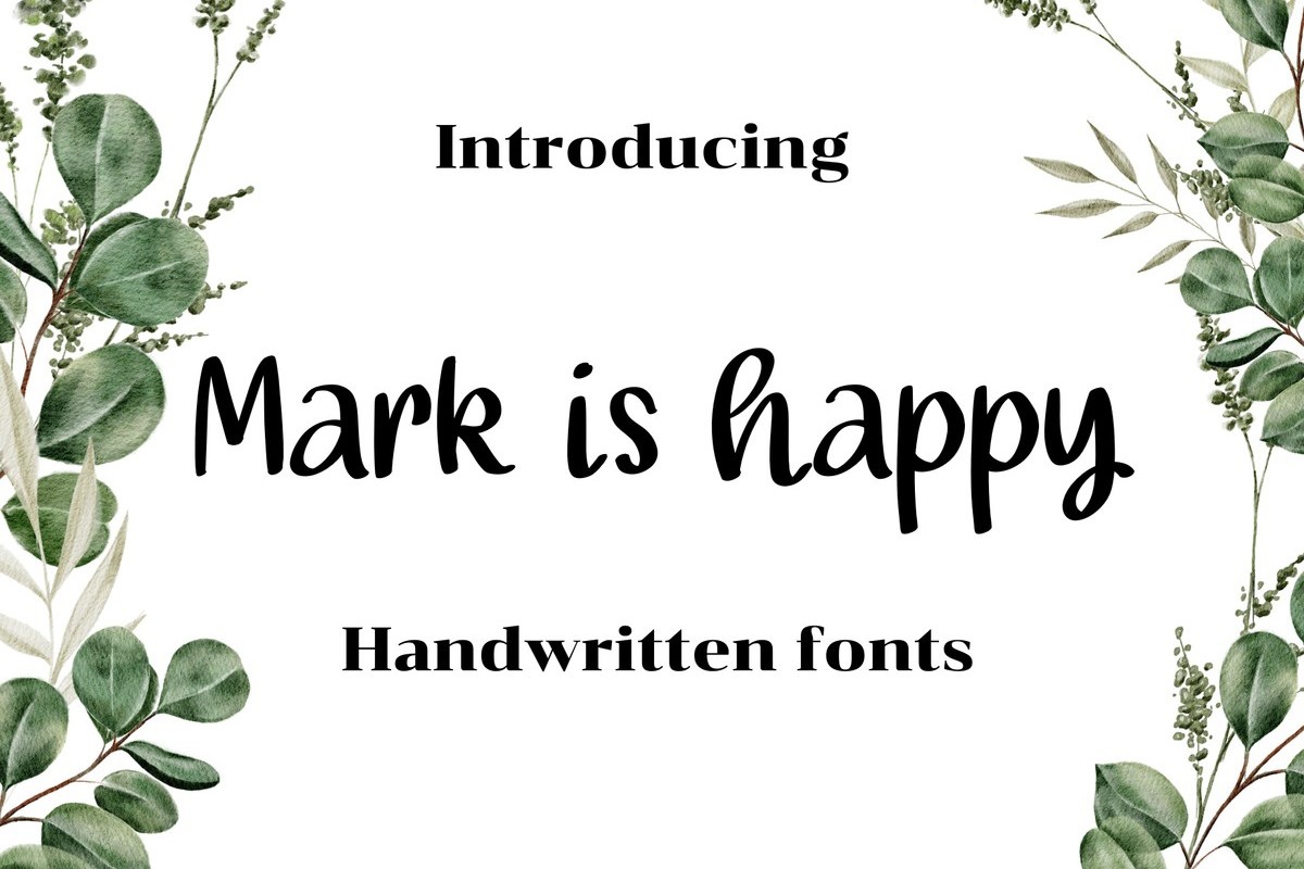 Font Mark is Happy