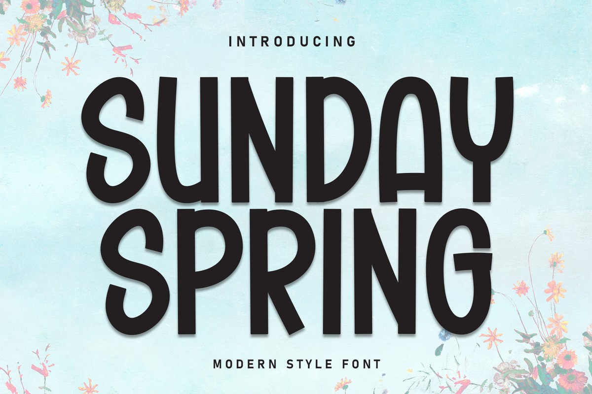 Font Sunday Spring