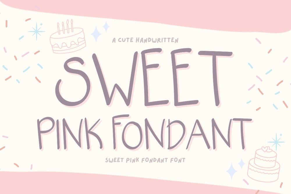 Font Sweet Pink Fondant