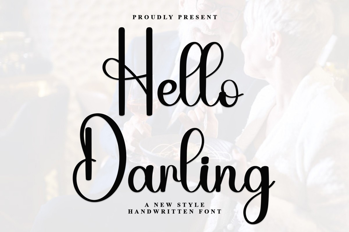 Font Hello Darling