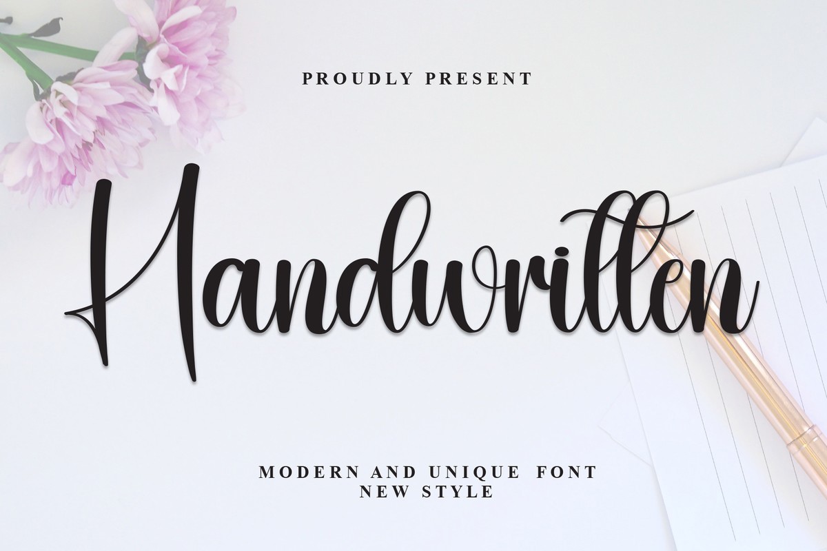 Font Handwritten