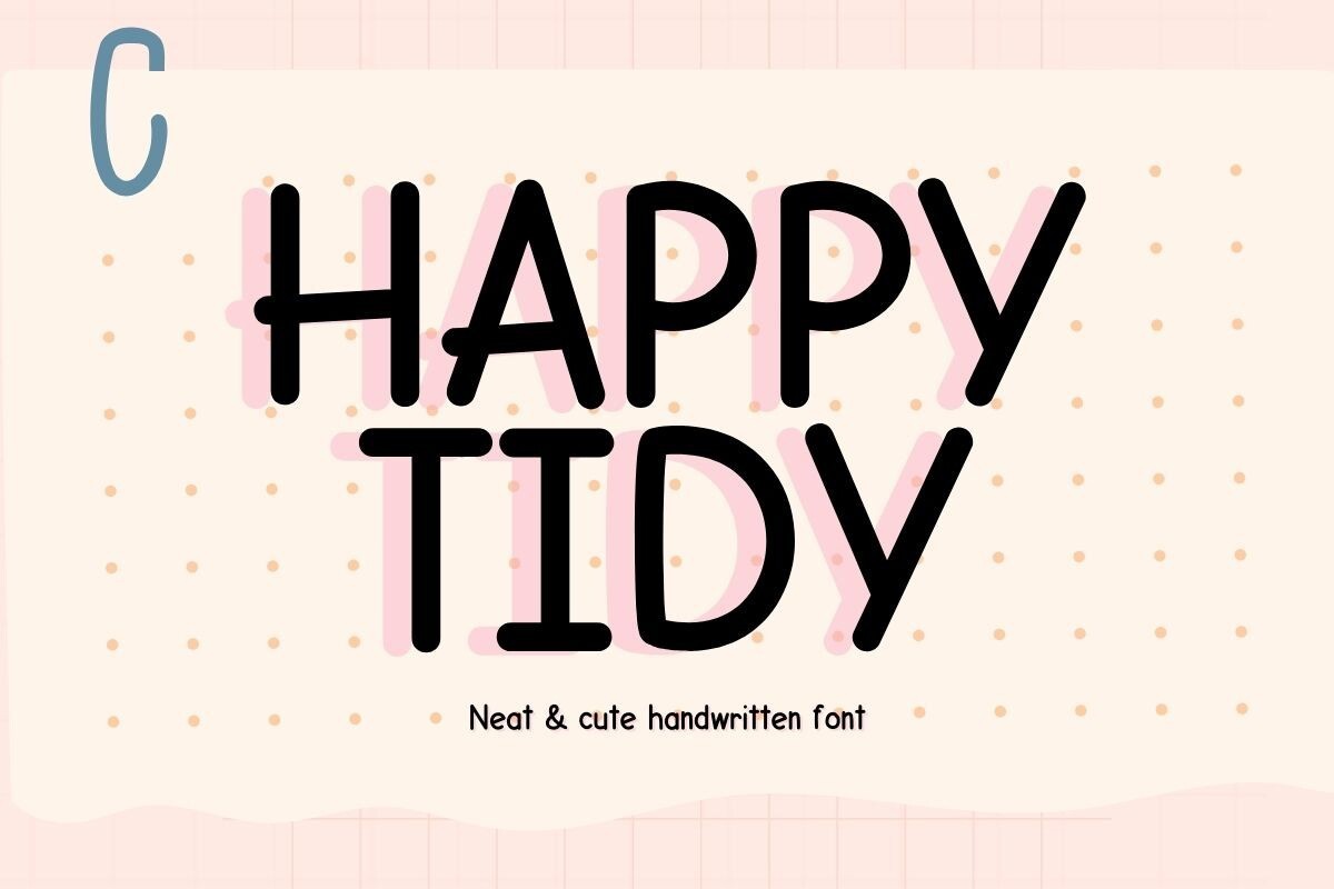 Font Happy Tidy